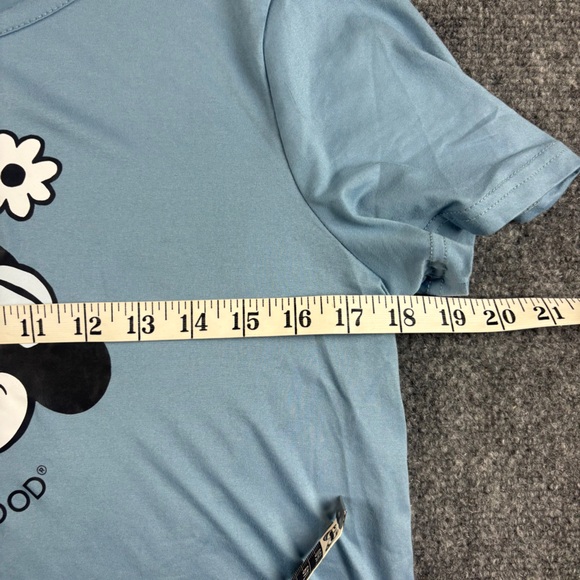 LIFE IS GOOD Women’s Blue Short Sleeve Minnie Mouse Graphic T-Shirt size: Small - Picture 7 of 8
